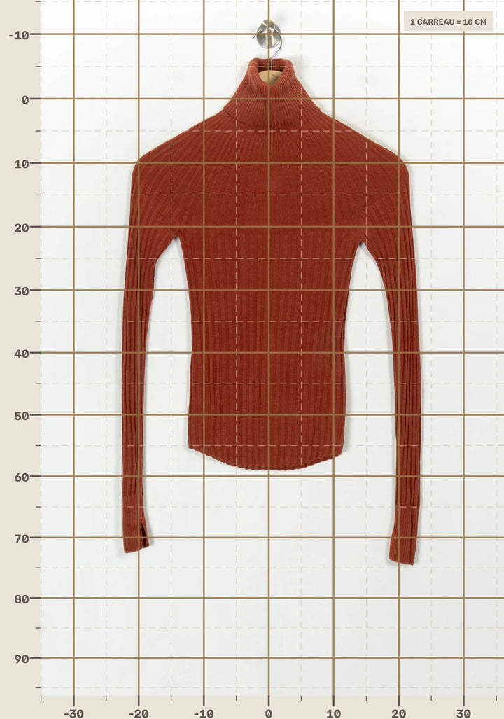 Pull Col Roulé Orange - Taille XS/34 de la marque Comptoir des Cotonniers | PARAD122411 - Vendu par Paradigme - Image 4