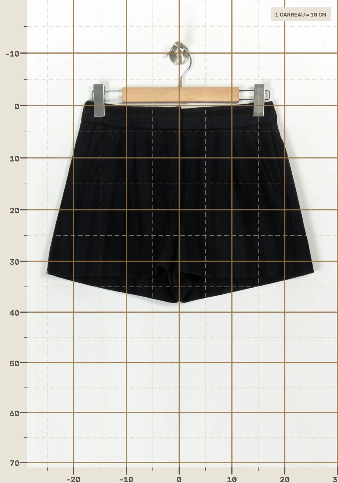 Short Noir - Taille M/38 de la marque Maje | PARAD122412 - Vendu par Paradigme - Image 4