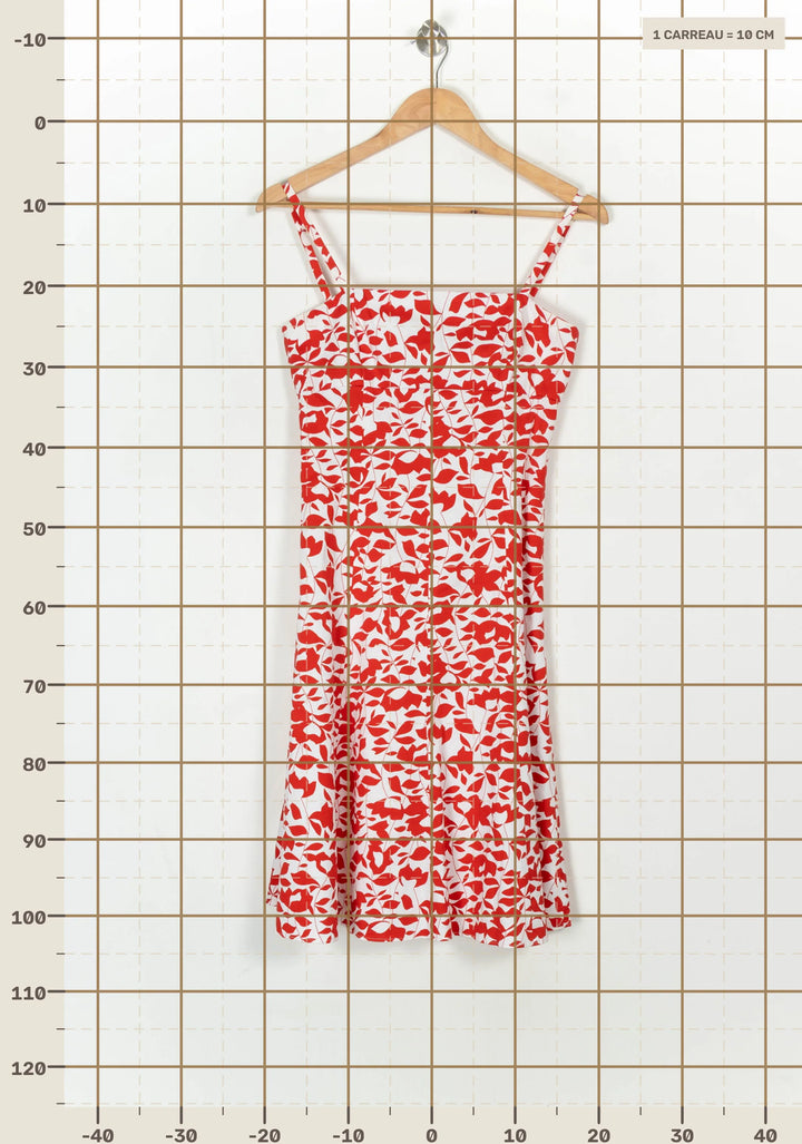 Robe Évasée Blanche et Rouge - Taille S/36 de la marque Maison 123 | PARAD122414 - Vendu par Paradigme - Image 4