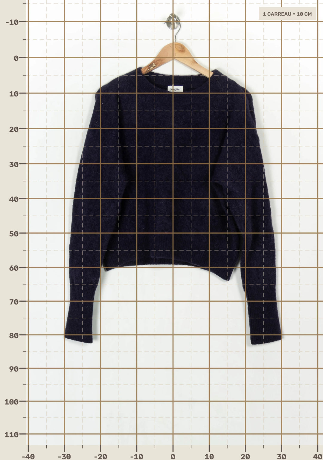 Pull Violet - Taille S/36 de la marque American Vintage | PARAD122416 - Vendu par Paradigme - Image 4
