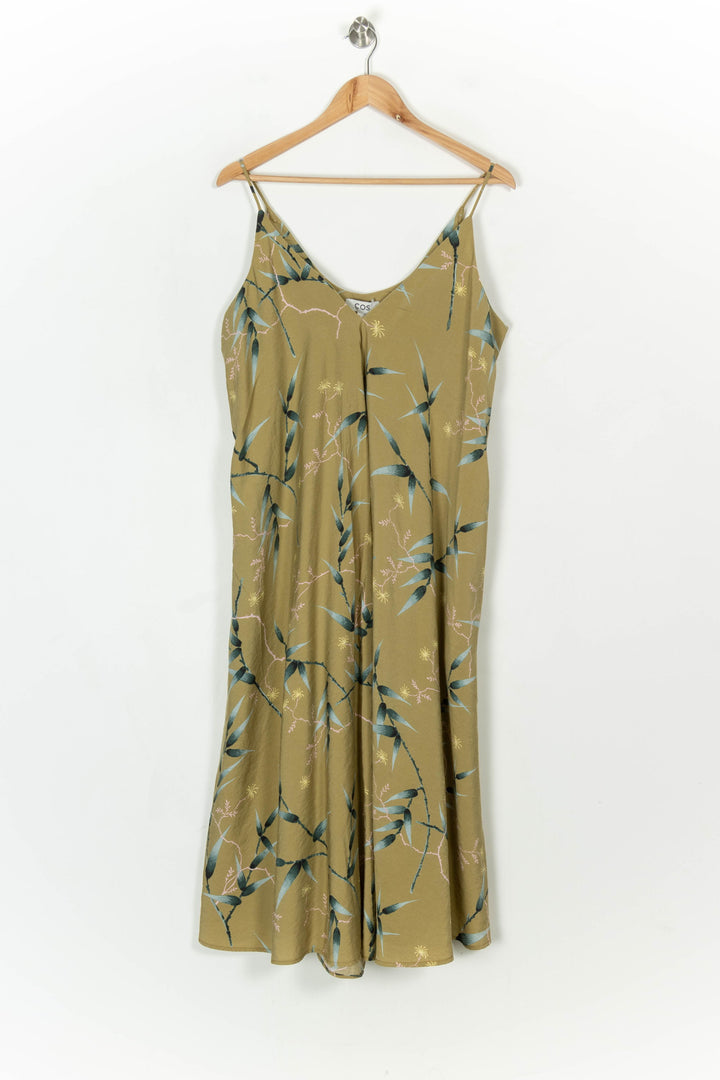 Robe Longue Kaki et Vert - Taille L/40 de la marque COS | PARAD122419 - Vendu par Paradigme - Image 2