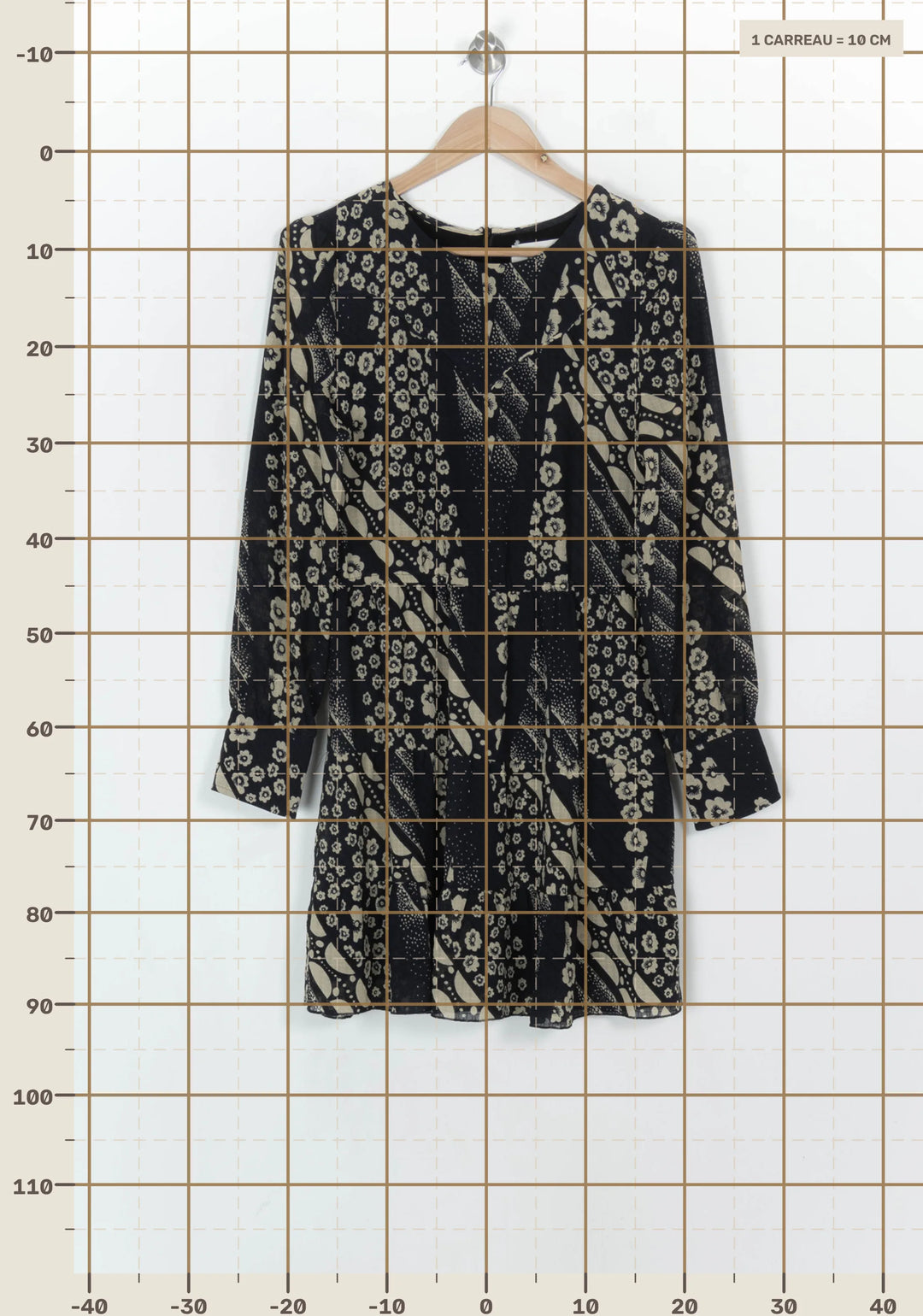 Robe Courte Noire et Beige - Taille M/38 de la marque ba&amp;sh | PARAD122421 - Vendu par Paradigme - Image 4