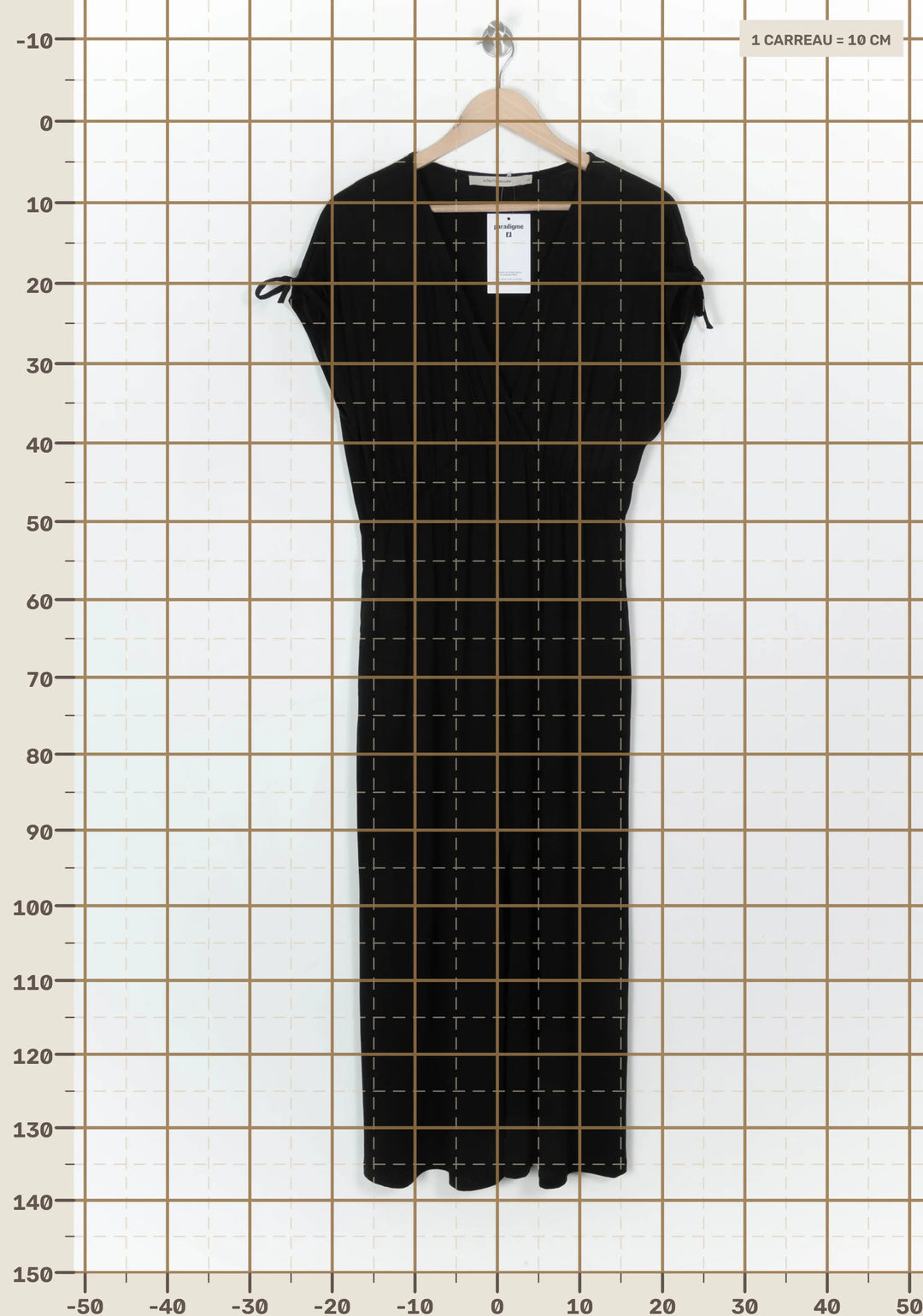 Robe Longue Noire - Taille L/40 de la marque La Fée Maraboutée | PARAD122425 - Vendu par Paradigme - Image 4