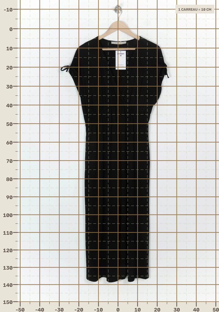 Robe Longue Noire - Taille L/40 de la marque La Fée Maraboutée | PARAD122425 - Vendu par Paradigme - Image 4