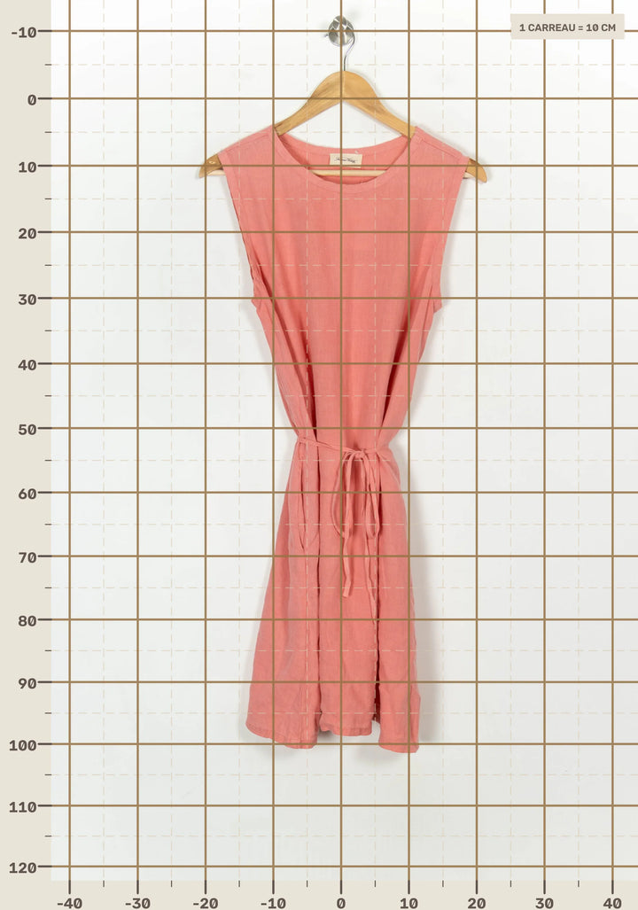 Robe Sans Manches Rose - Taille S/36 de la marque American Vintage | PARAD122428 - Vendu par Paradigme - Image 4