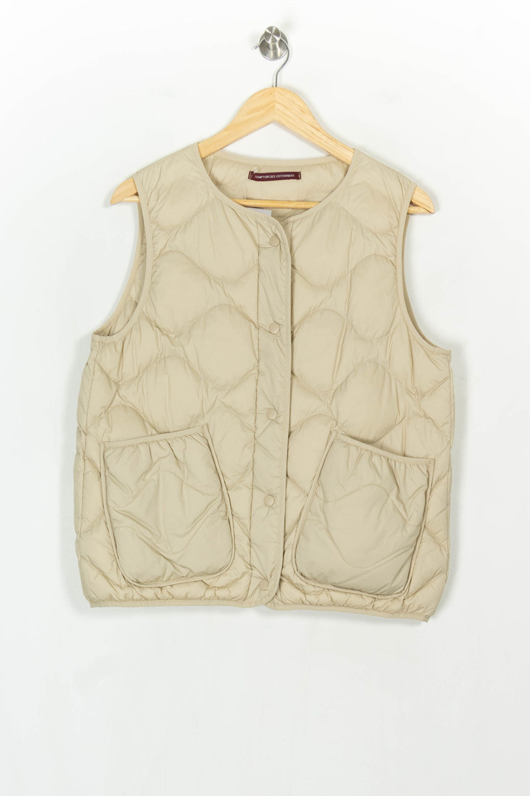 Gilet matelassé beige - Taille XL/42 de la marque Comptoir des Cotonniers | PARAD122432 - Vendu par Paradigme - Image 2