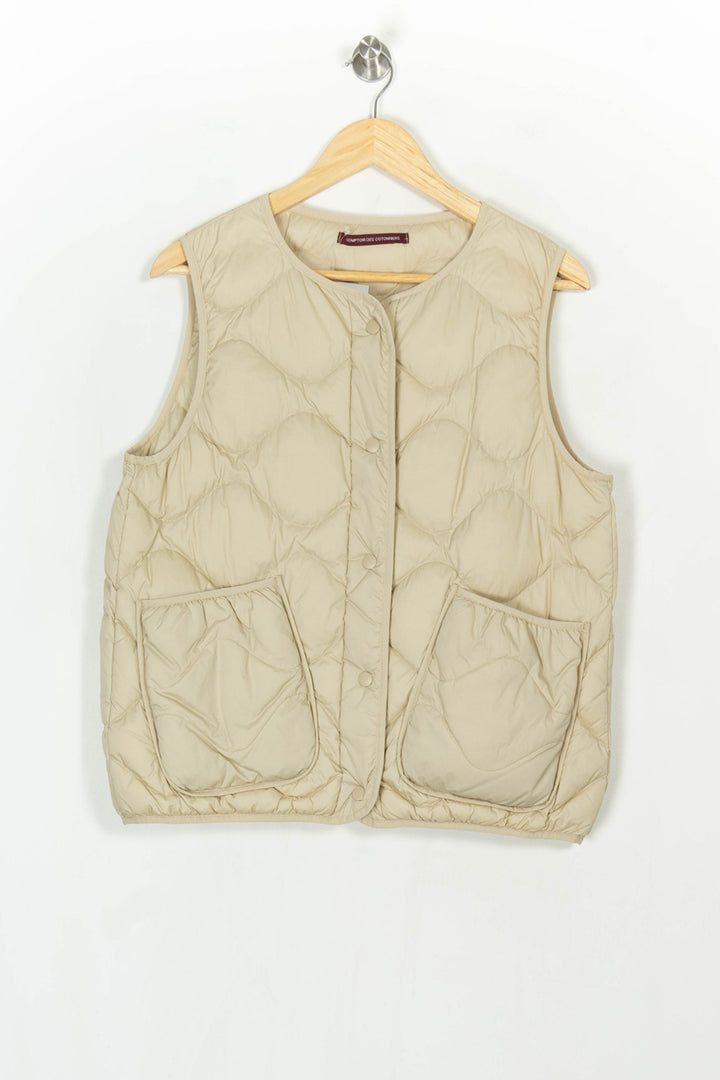 Gilet matelassé beige - Taille XL/42 de la marque Comptoir des Cotonniers | PARAD122432 - Vendu par Paradigme - Image 2