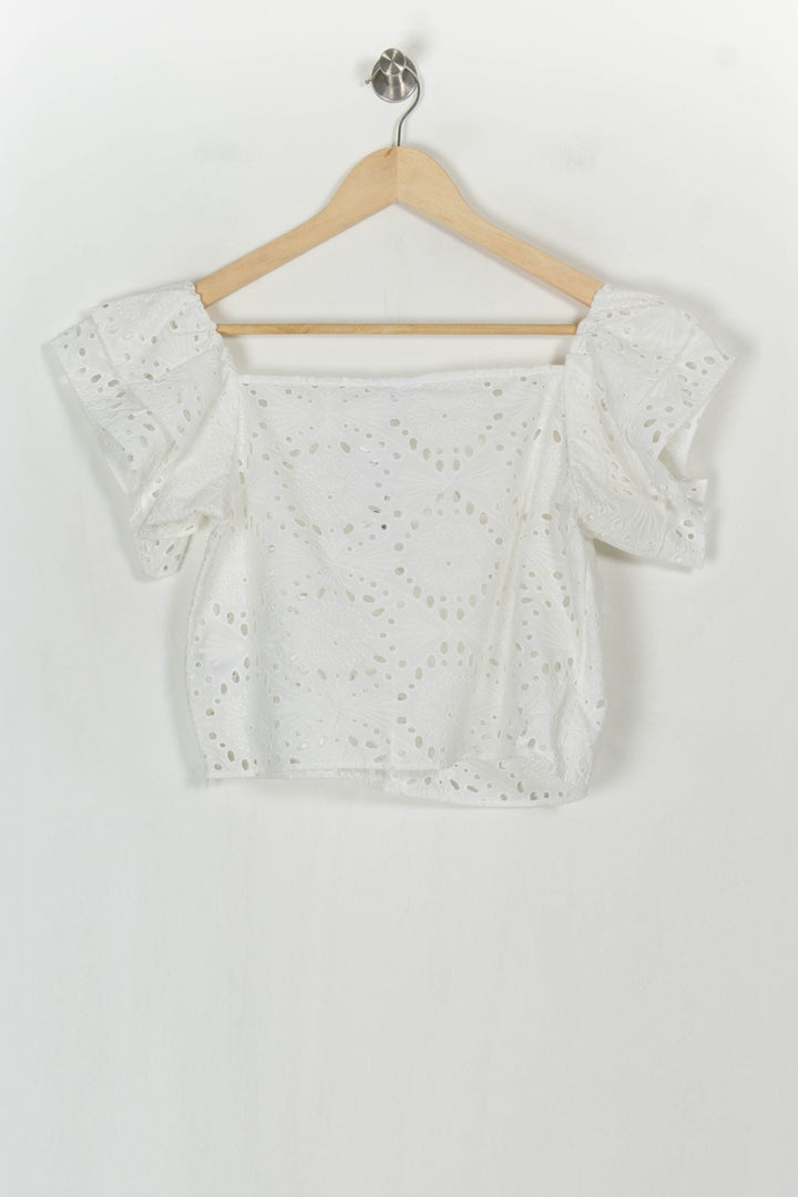 Top Blanc - Taille XL/42 de la marque Soi Paris | PARAD122434 - Vendu par Paradigme - Image 5
