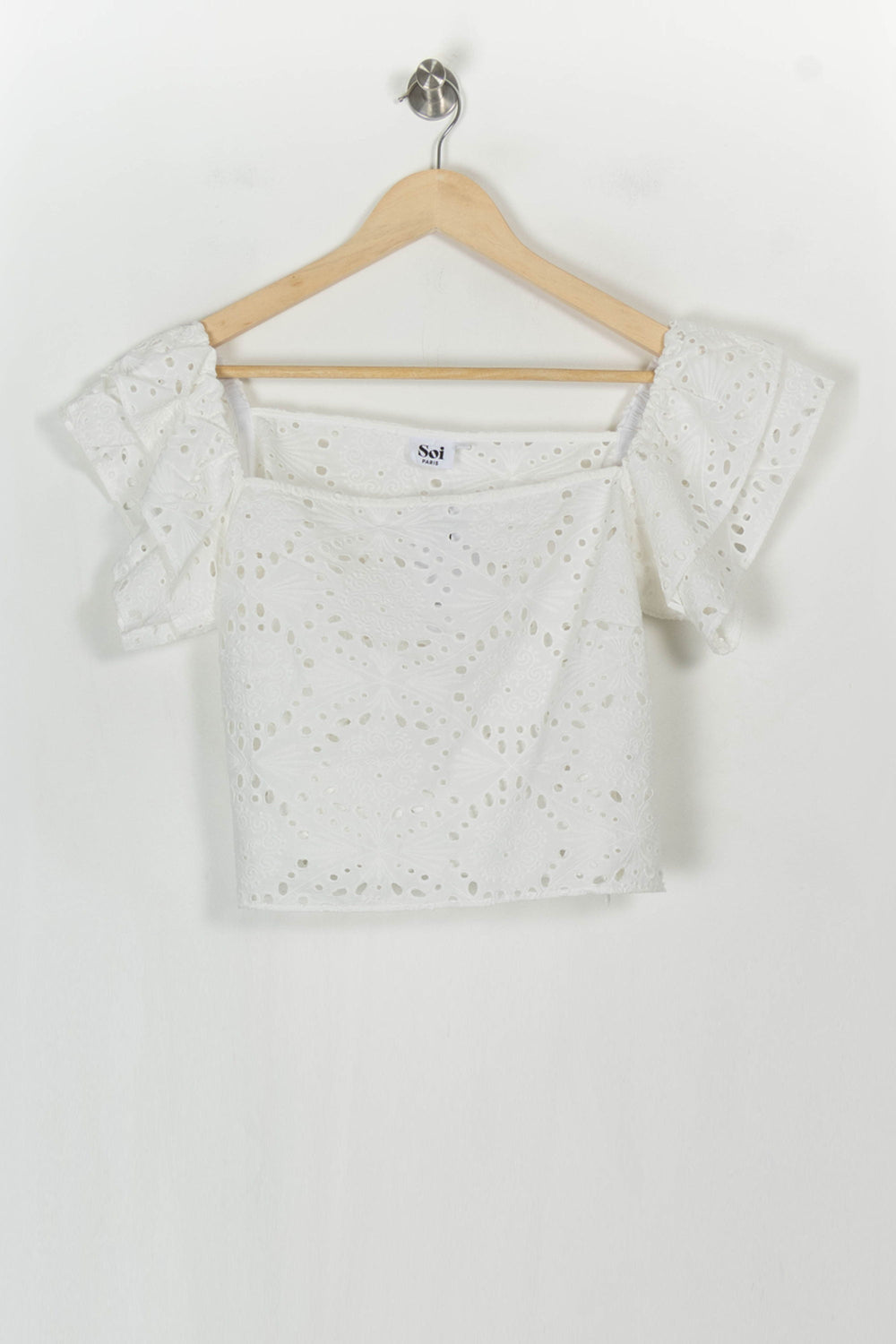 Top Blanc - Taille XL/42 de la marque Soi Paris | PARAD122434 - Vendu par Paradigme - Image 2