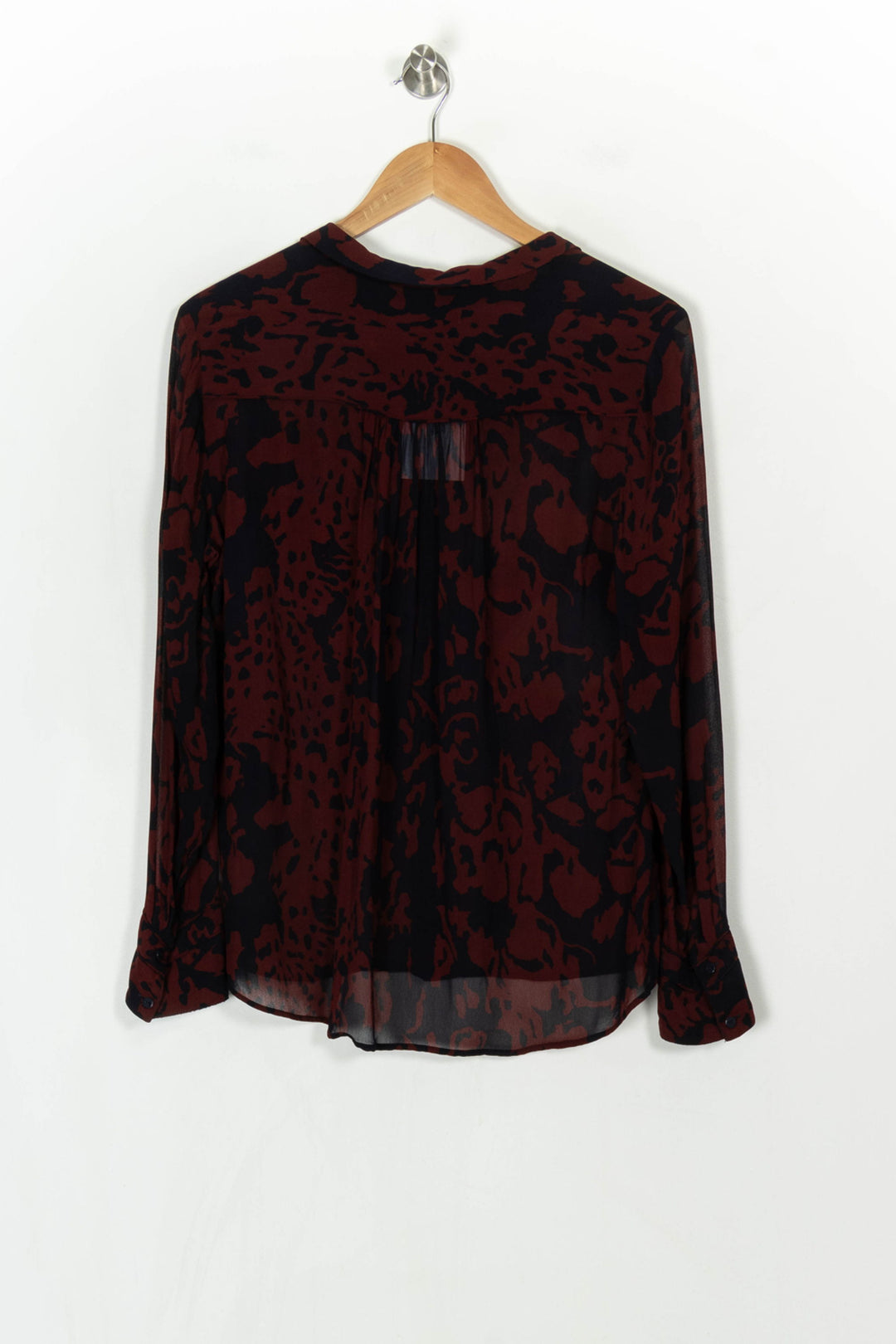 Chemise Bordeaux et Noire - Taille M/38 de la marque ba&amp;sh | PARAD122435 - Vendu par Paradigme - Image 5