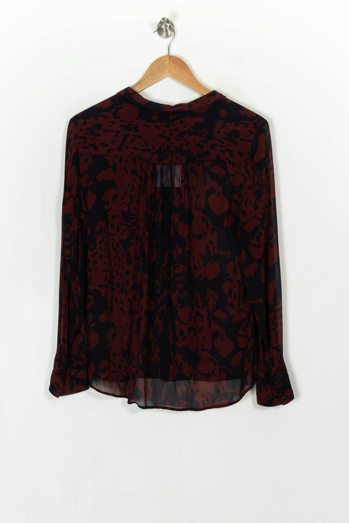 Chemise Bordeaux et Noire - Taille M/38 de la marque ba&amp;sh | PARAD122435 - Vendu par Paradigme - Image 5