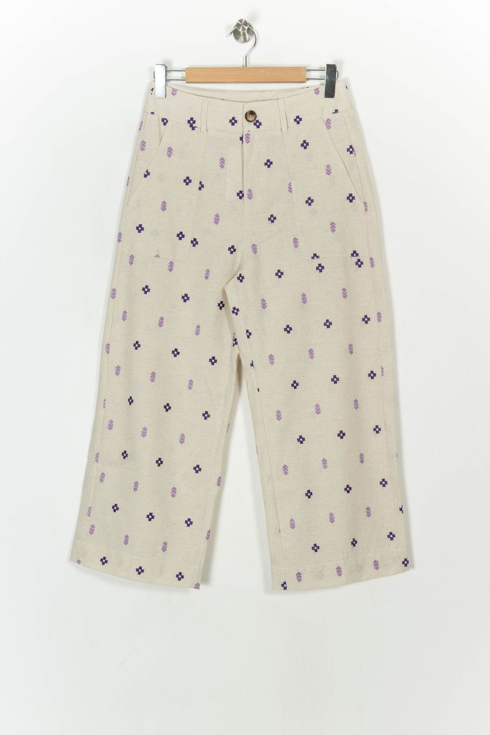 Pantalon Beige et Violet - Taille L/40 de la marque Grace & Mila | PARAD122436 - Vendu par Paradigme - Image 2