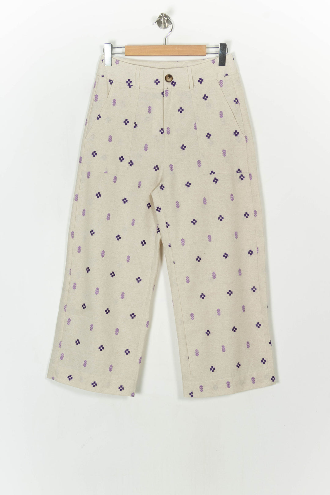 Pantalon Beige et Violet - Taille L/40 de la marque Grace &amp; Mila | PARAD122436 - Vendu par Paradigme - Image 2