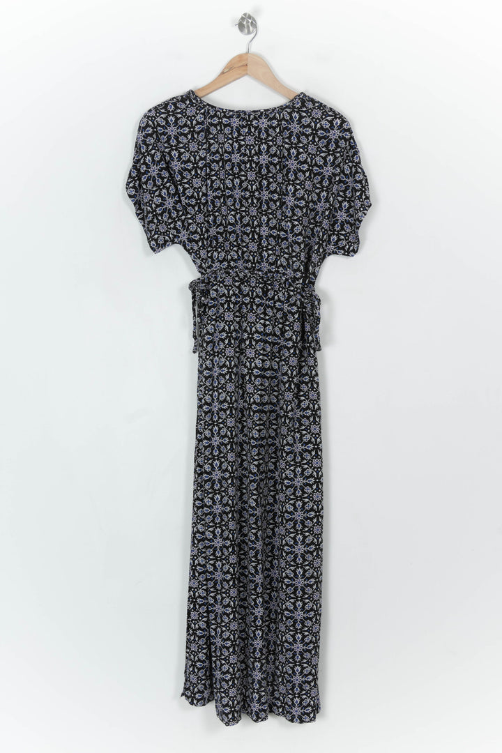 Robe Longue Noire et Bleue - Taille M/38 de la marque La Fée Maraboutée | PARAD122439 - Vendu par Paradigme - Image 5