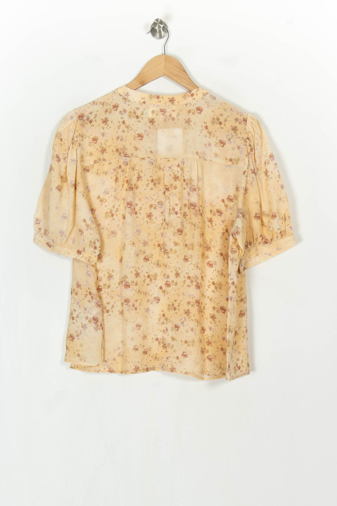Blouse Fleurie Jaune et Rose - Taille L/40 de la marque ba&amp;sh | PARAD122441 - Vendu par Paradigme - Image 5