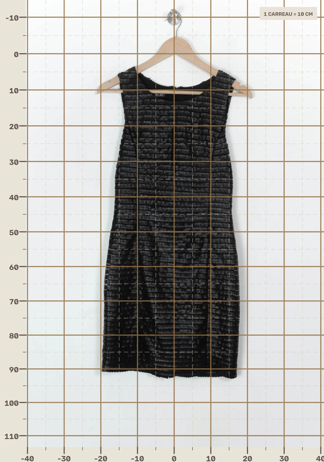 Robe Droite Noire - Taille L/40 de la marque Liu Jo | PARAD122451 - Vendu par Paradigme - Image 4