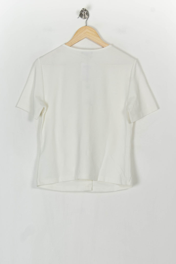 Chemisette Blanche - Taille M/38 de la marque Caroll | PARAD122453 - Vendu par Paradigme - Image 5