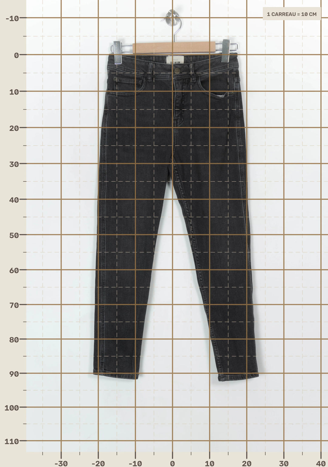 Jean Gris - Taille M/38 de la marque Sézane | PARAD122455 - Vendu par Paradigme - Image 4
