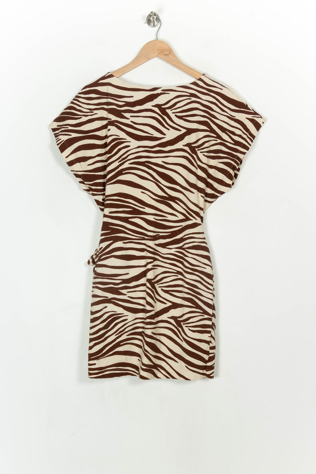 Robe Courte Marron et Beige - Taille XL/42 de la marque Sézane | PARAD122456 - Vendu par Paradigme - Image 5