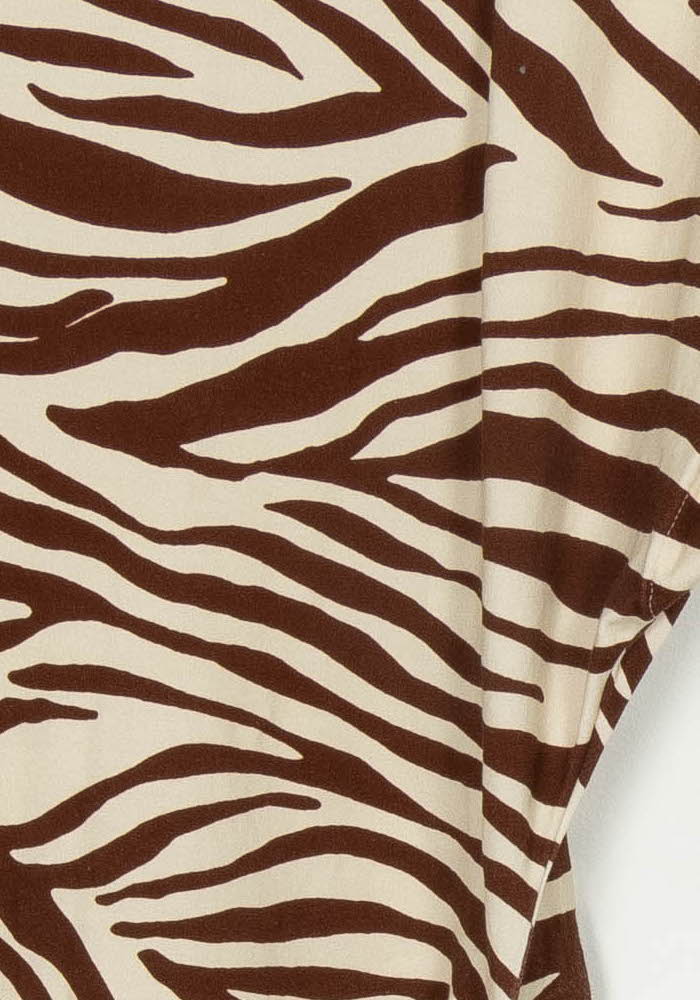 Robe Courte Marron et Beige - Taille XL/42 de la marque Sézane | PARAD122456 - Vendu par Paradigme - Image 3
