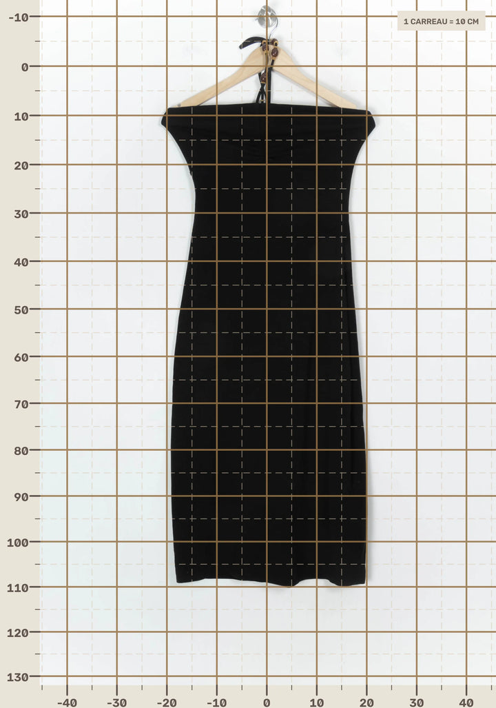 Robe Midi Bustier Noire - Taille M/38 de la marque Sézane | PARAD122458 - Vendu par Paradigme - Image 4