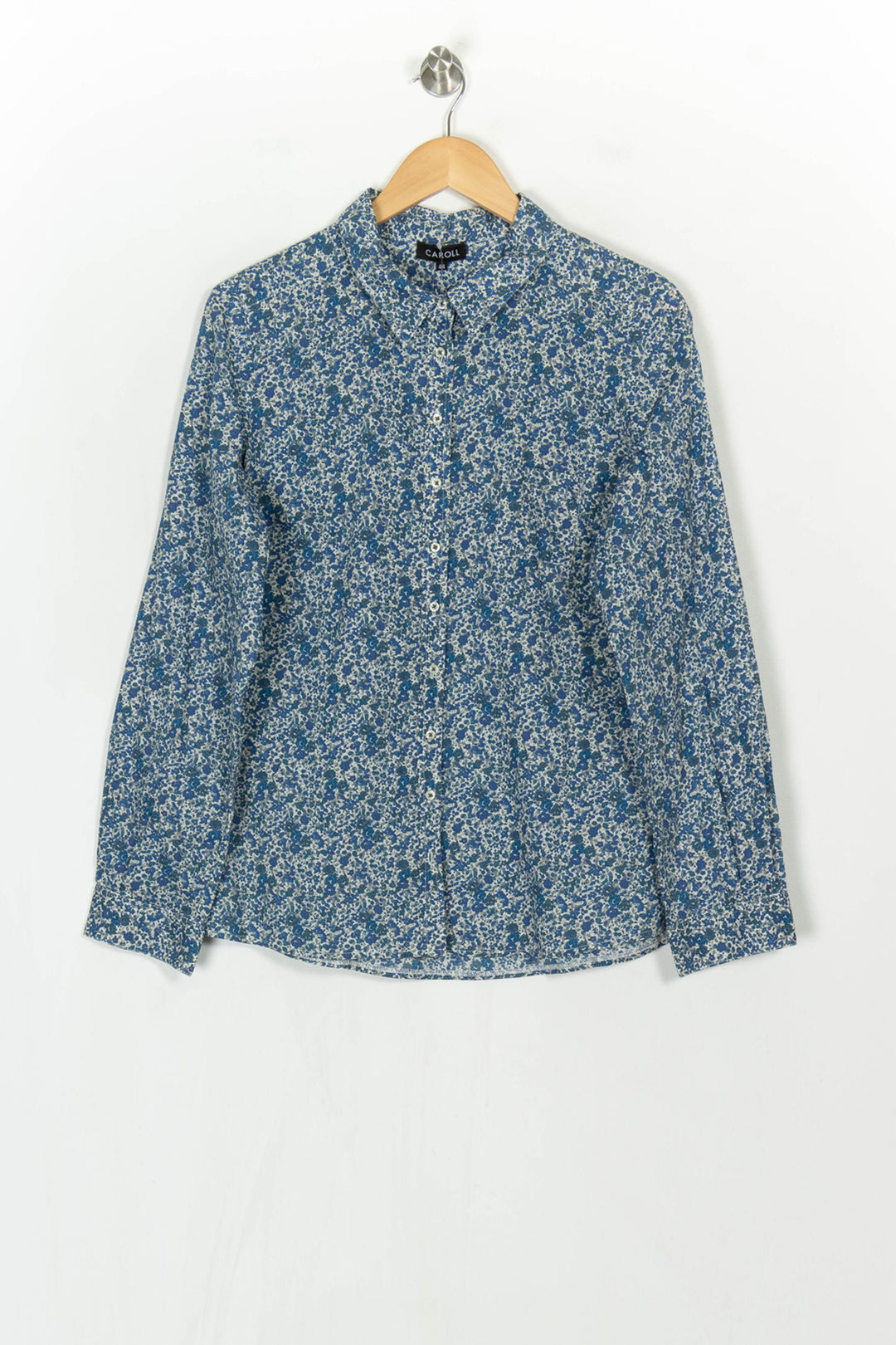 Chemise Fleurie Bleue et Blanche - Taille XXL/44 de la marque Caroll | PARAD122461 - Vendu par Paradigme - Image 2