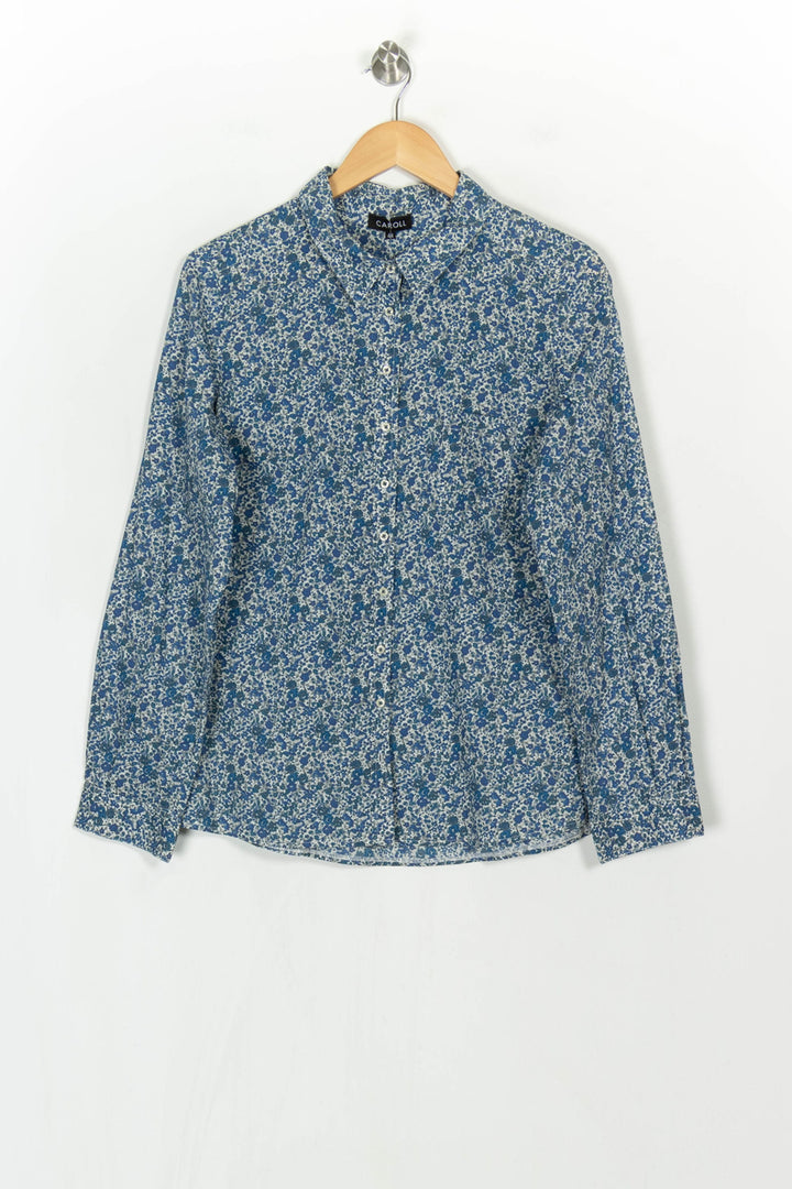 Chemise Fleurie Bleue et Blanche - Taille XXL/44 de la marque Caroll | PARAD122461 - Vendu par Paradigme - Image 2