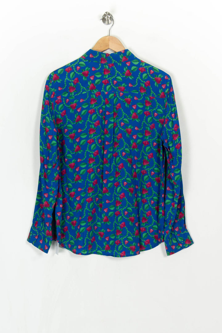 Chemise Fleurie Bleue et Verte - Taille XL/42 de la marque Soi Paris | PARAD122462 - Vendu par Paradigme - Image 5
