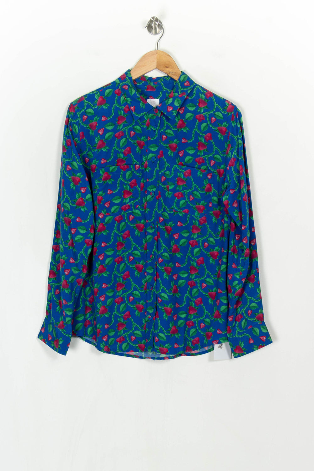 Chemise Fleurie Bleue et Verte - Taille XL/42 de la marque Soi Paris | PARAD122462 - Vendu par Paradigme - Image 2
