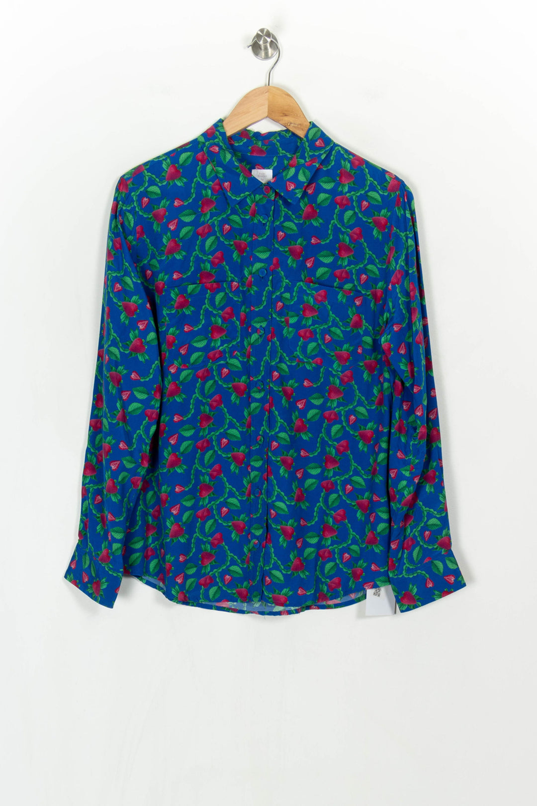 Chemise Fleurie Bleue et Verte - Taille XL/42 de la marque Soi Paris | PARAD122462 - Vendu par Paradigme - Image 2