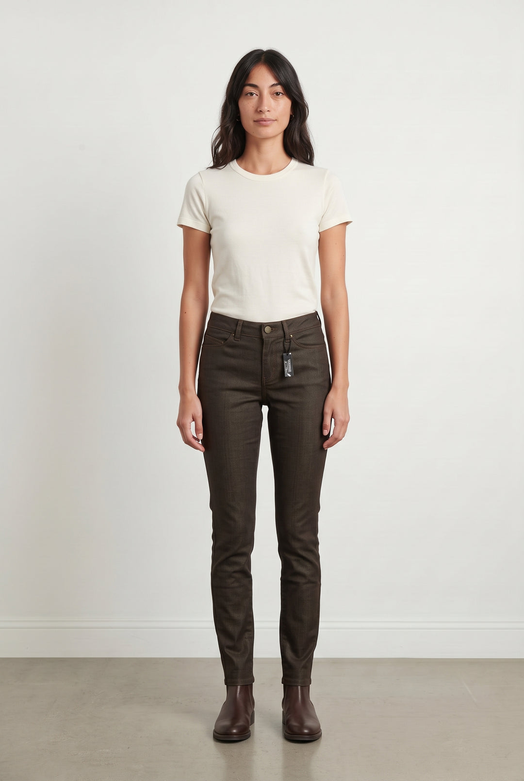 Jean Marron - Taille S/36 de la marque IKKS | PARAD122464 - Vendu par Paradigme - Image 1