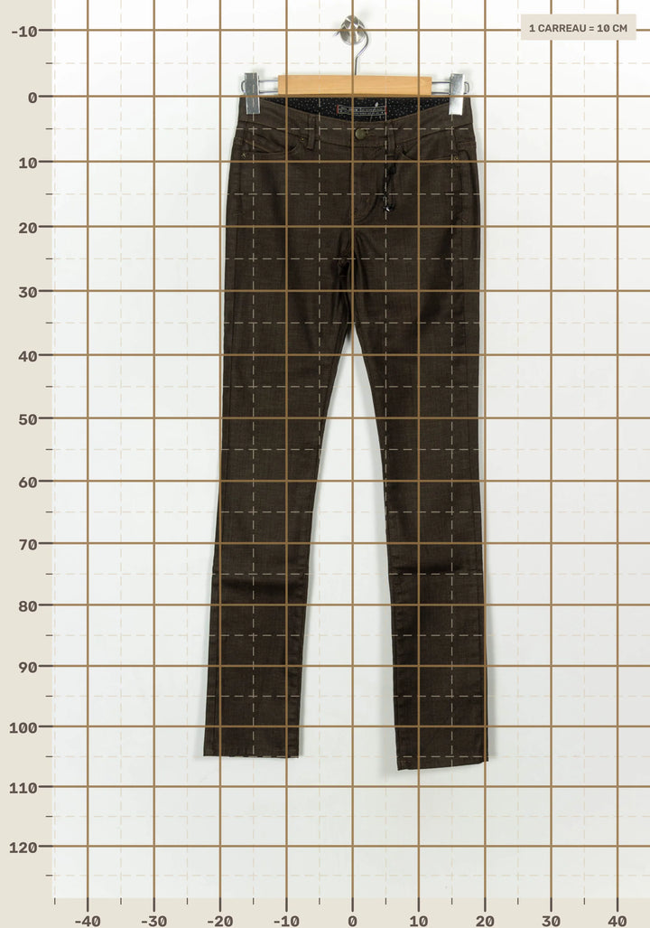 Jean Marron - Taille S/36 de la marque IKKS | PARAD122464 - Vendu par Paradigme - Image 4