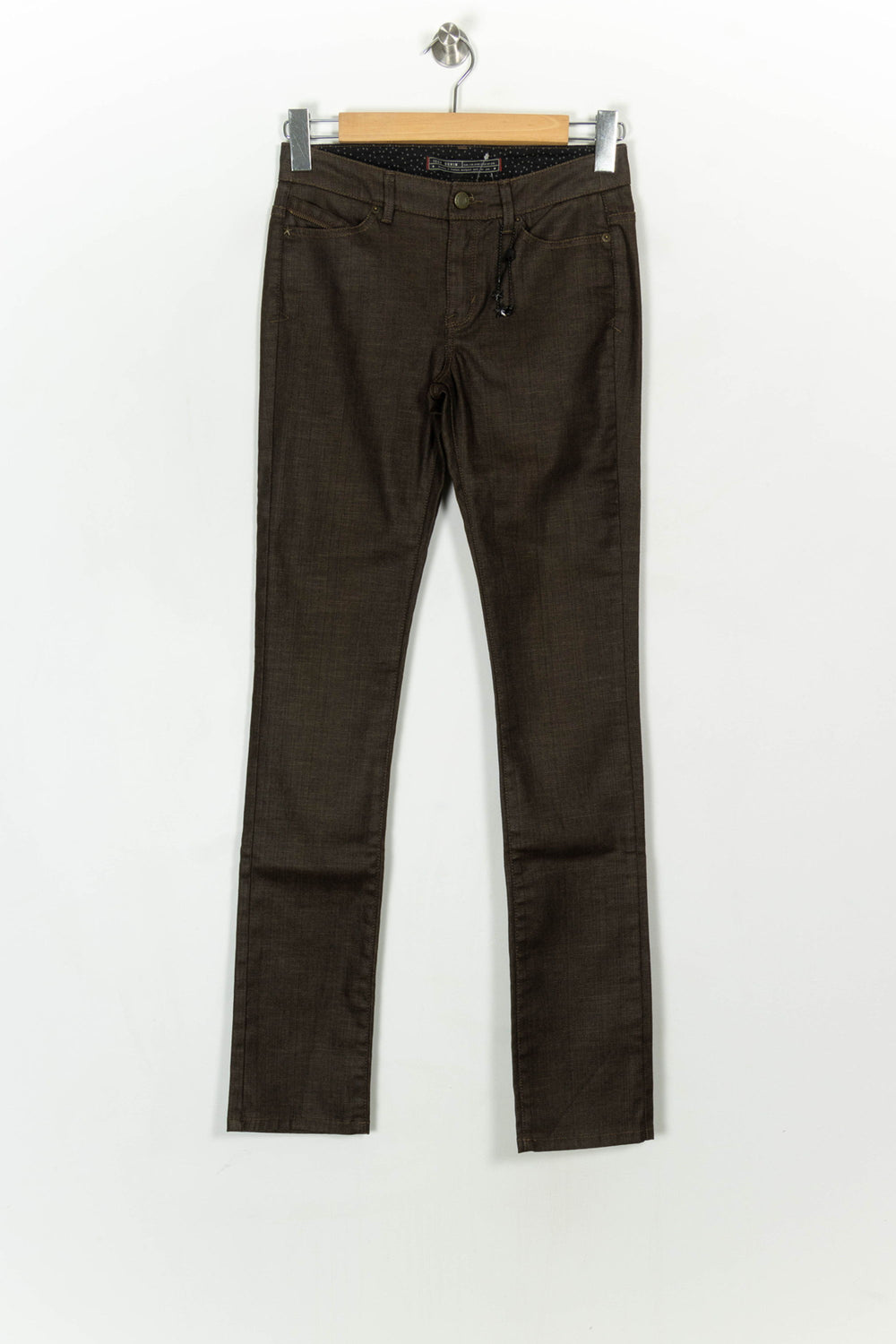 Jean Marron - Taille S/36 de la marque IKKS | PARAD122464 - Vendu par Paradigme - Image 2