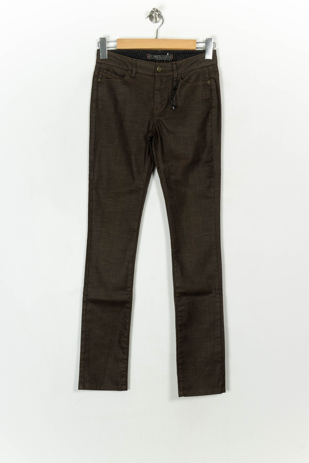 Jean Marron - Taille S/36 de la marque IKKS | PARAD122464 - Vendu par Paradigme - Image 2