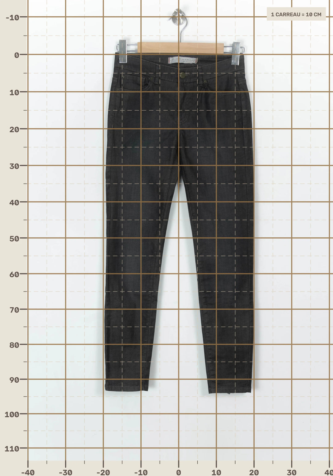 Jean Noir - Taille XS/34 de la marque IKKS | PARAD122465 - Vendu par Paradigme - Image 4