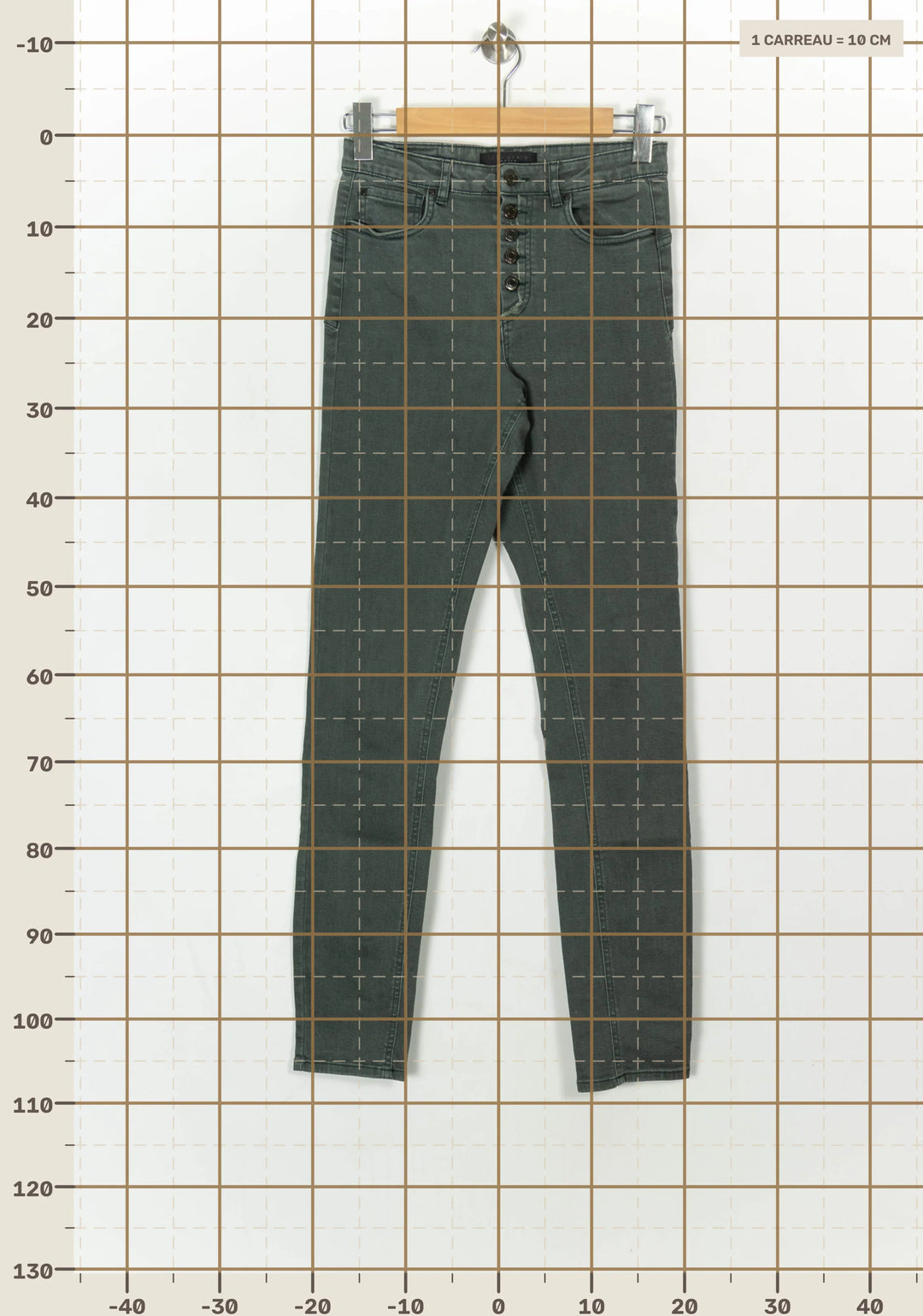 Jean Vert - Taille M/38 de la marque IKKS | PARAD122466 - Vendu par Paradigme - Image 4