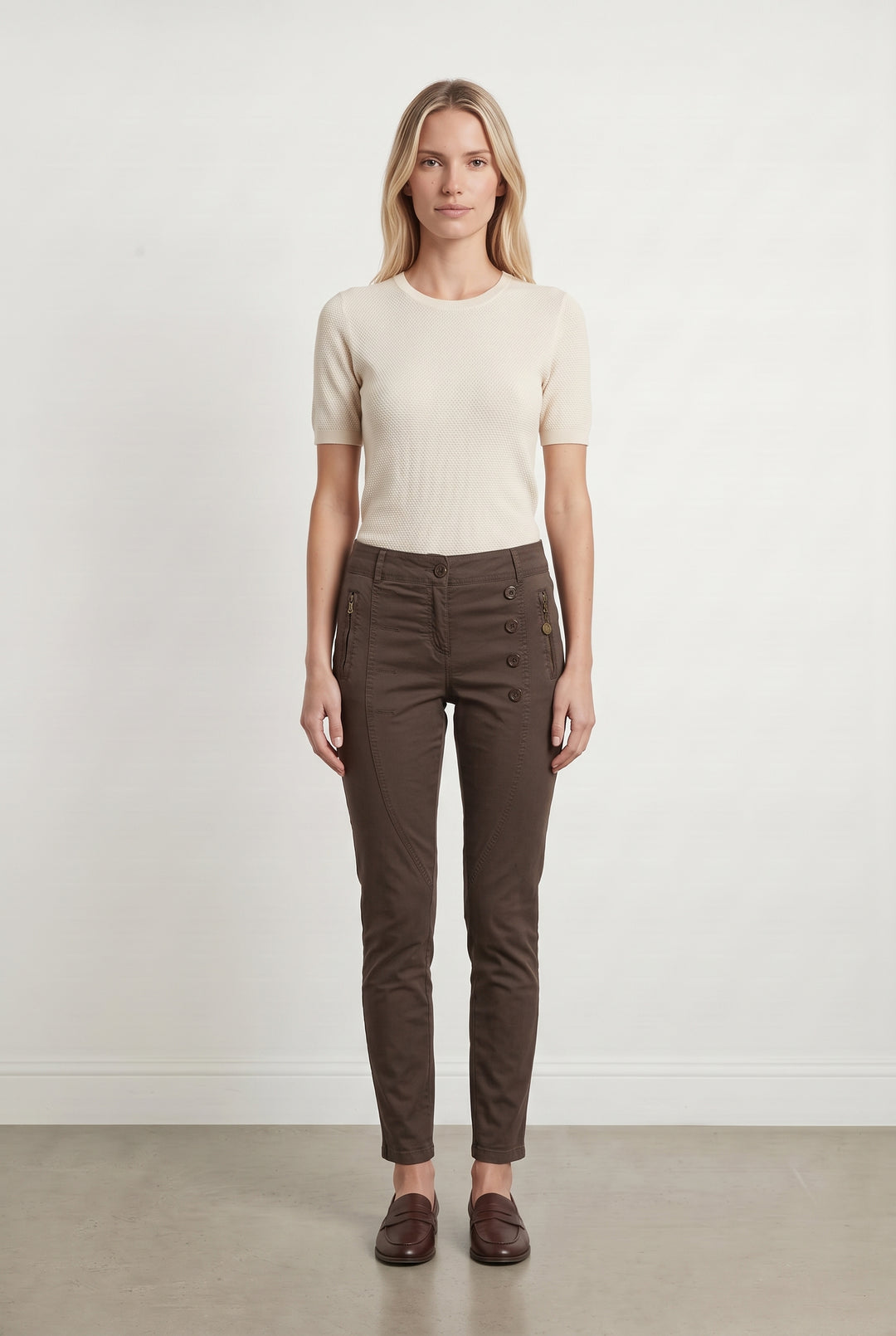 Pantalon Marron - Taille S/36 de la marque La Fée Maraboutée | PARAD122467 - Vendu par Paradigme - Image 1