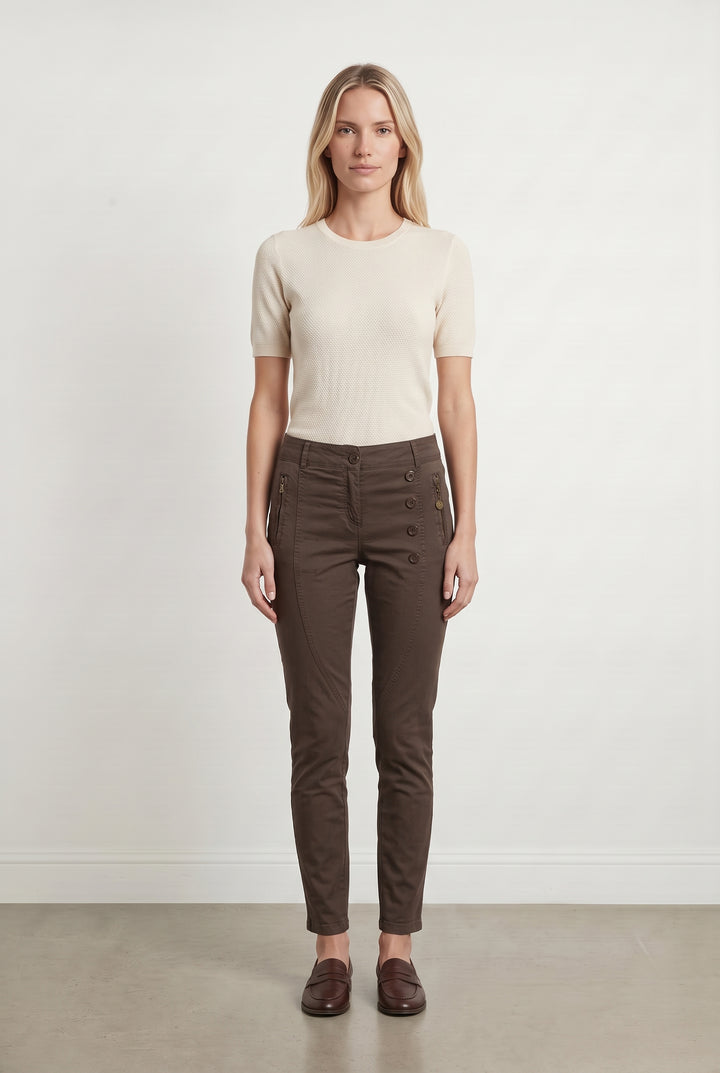 Pantalon Marron - Taille S/36 de la marque La Fée Maraboutée | PARAD122467 - Vendu par Paradigme - Image 1
