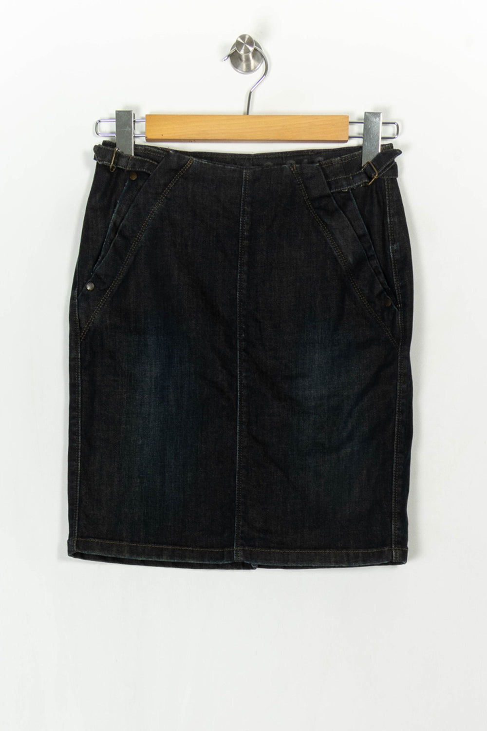 Jupe Crayon Bleue - Taille S/36 de la marque IKKS | PARAD122470 - Vendu par Paradigme - Image 2