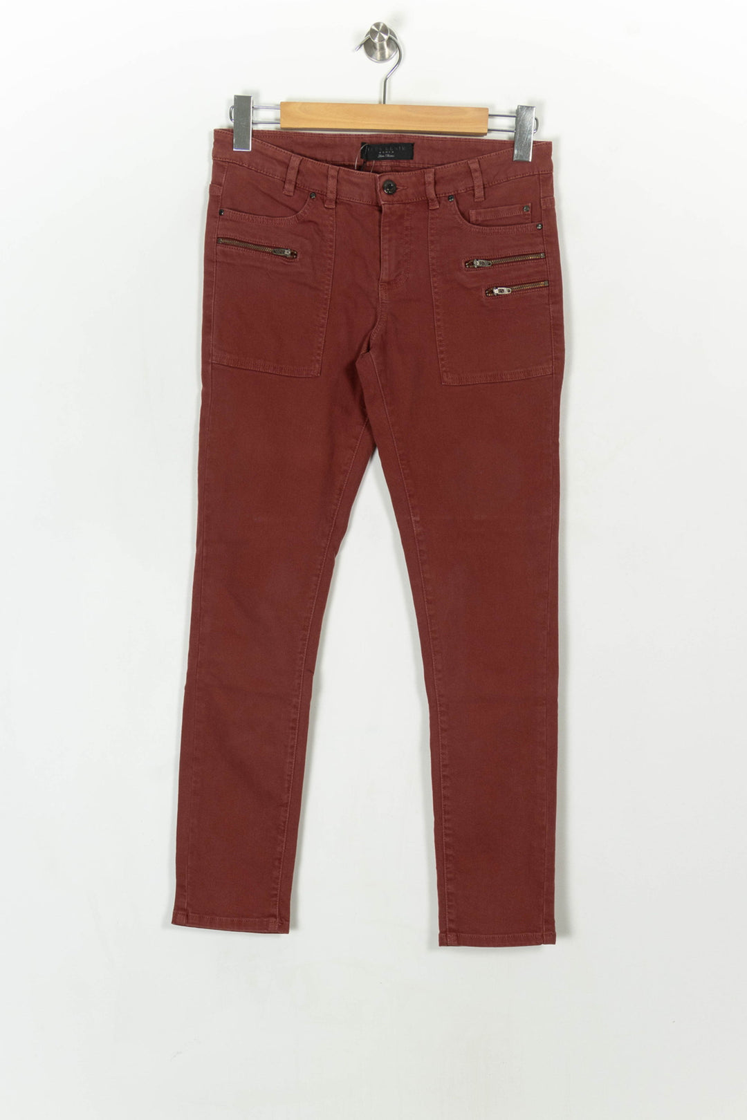 Pantalon Bordeaux - Taille M/38 de la marque IKKS | PARAD122471 - Vendu par Paradigme - Image 2