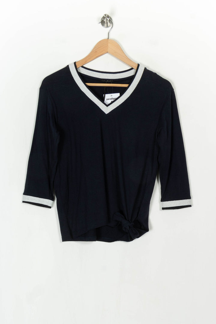 Tee-shirt Bleu et Blanc - Taille M/38 de la marque IKKS | PARAD122472 - Vendu par Paradigme - Image 2