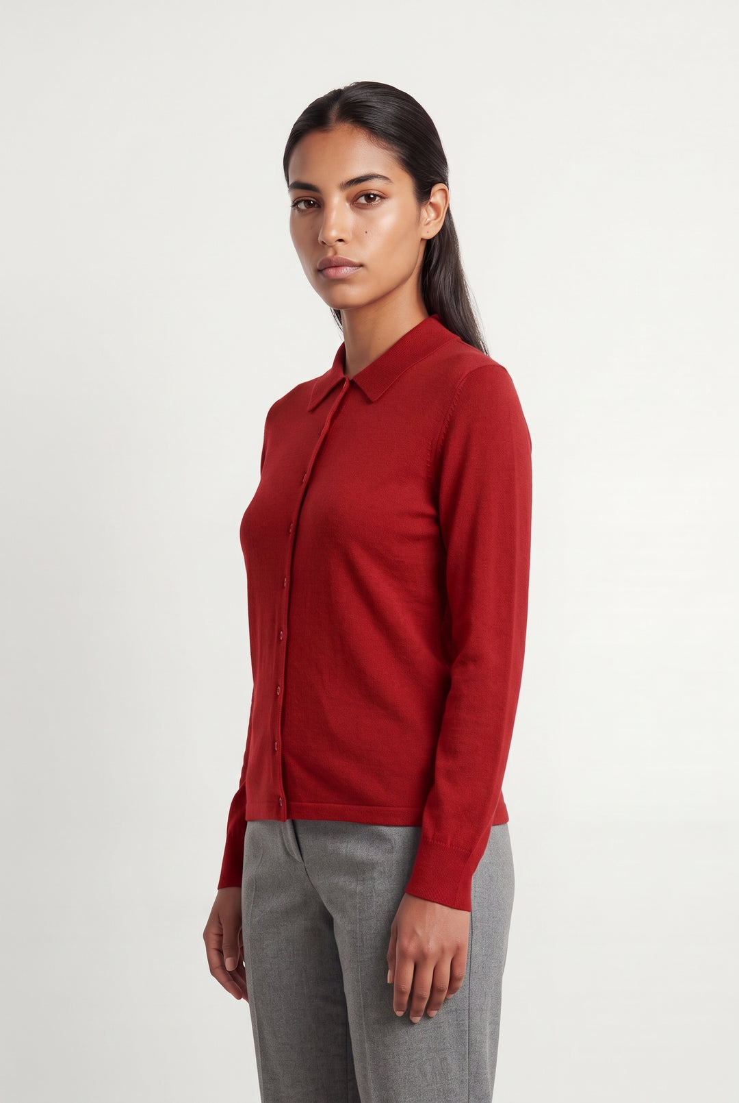 Cardigan Rouge - Taille L/40 de la marque Caroll | PARAD122473 - Vendu par Paradigme - Image 1