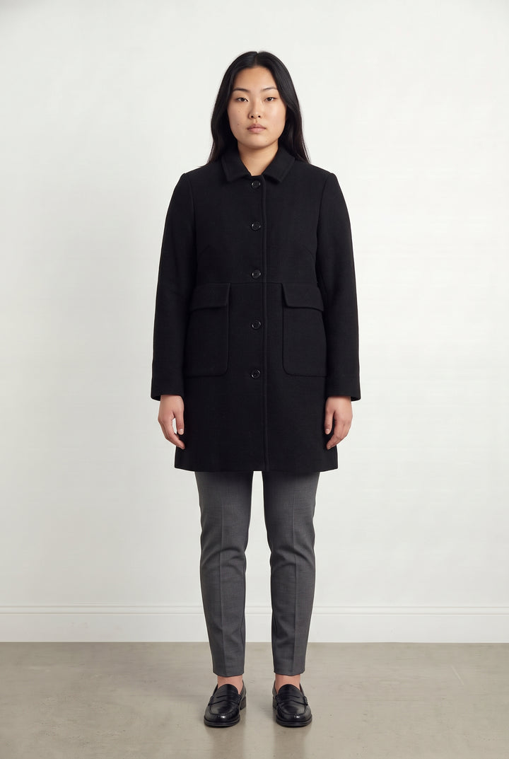 Manteau Noir - Taille XL/42 de la marque Caroll | PARAD122478 - Vendu par Paradigme - Image 1