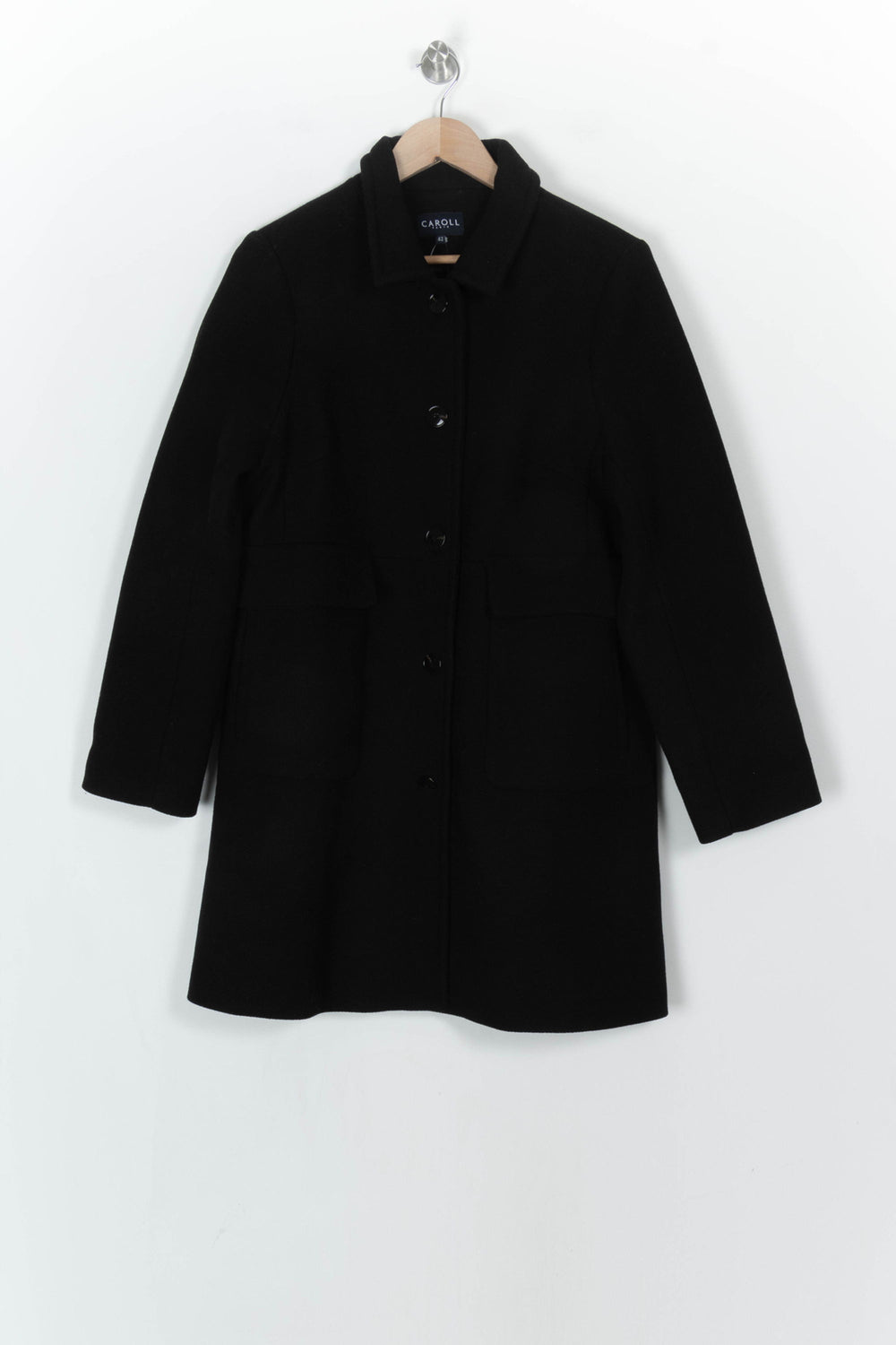 Manteau Noir - Taille XL/42 de la marque Caroll | PARAD122478 - Vendu par Paradigme - Image 2