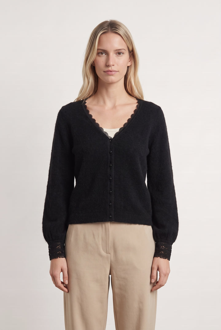 Gilet Noir - Taille S/36 de la marque Sézane | PARAD122480 - Vendu par Paradigme - Image 1