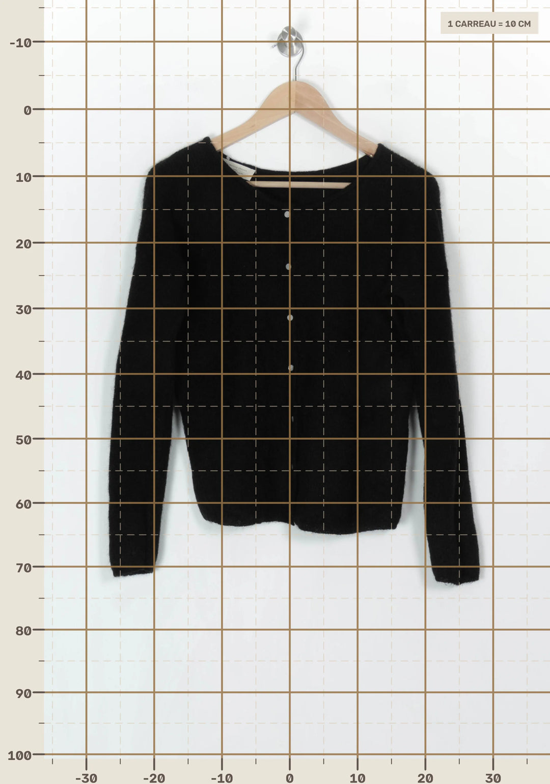 Cardigan Noir - Taille S/36 de la marque Sézane | PARAD122481 - Vendu par Paradigme - Image 4