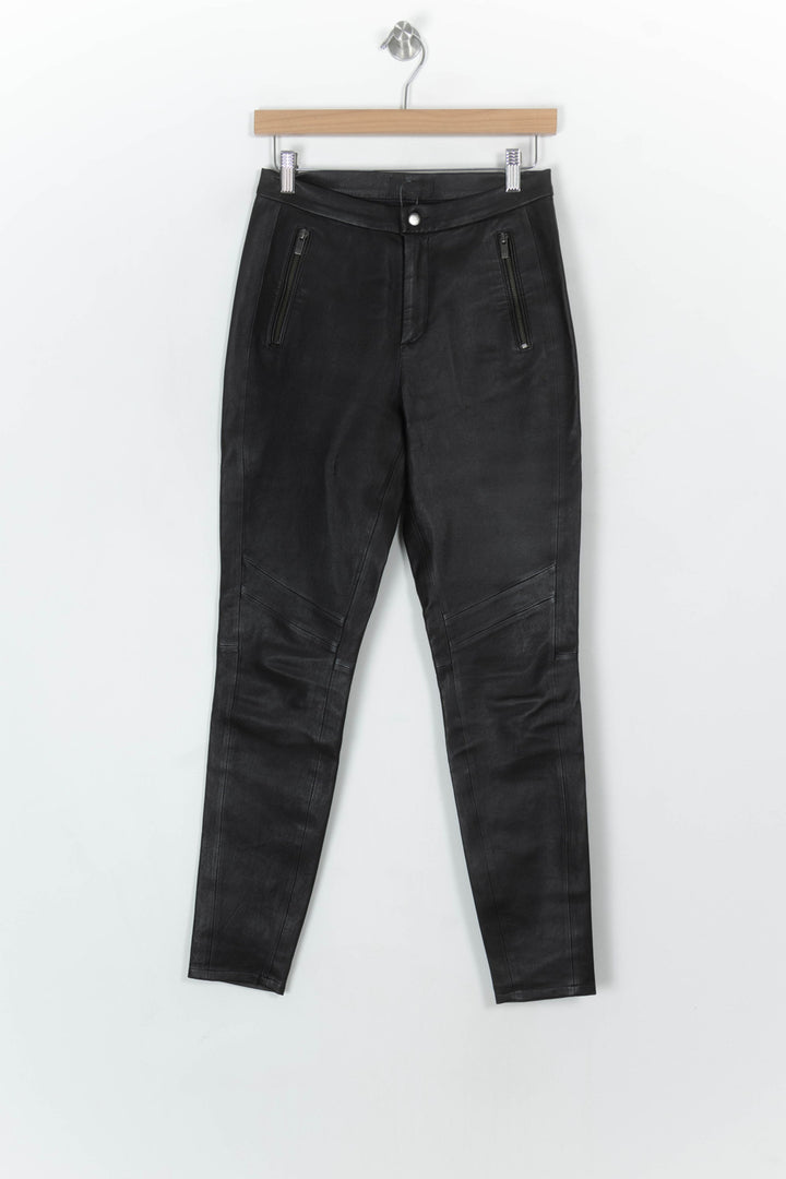 Pantalon En Cuir Noir - Taille S/36 de la marque IKKS | PARAD122483 - Vendu par Paradigme - Image 2