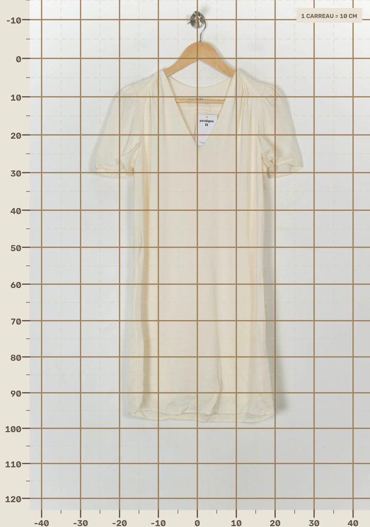 Robe Courte Beige - Taille S/36 de la marque ZAPA | PARAD122486 - Vendu par Paradigme - Image 4