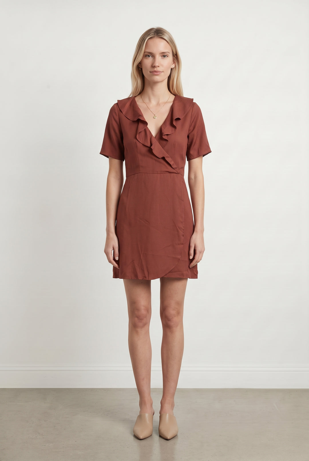 Robe Portefeuille Bordeaux - Taille M/38 de la marque Balzac Paris | PARAD122488 - Vendu par Paradigme - Image 1