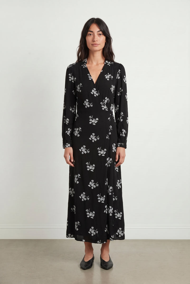 Robe Longue Noire et Blanche - Taille M/38 de la marque Petite Mendigote | PARAD122489 - Vendu par Paradigme - Image 1